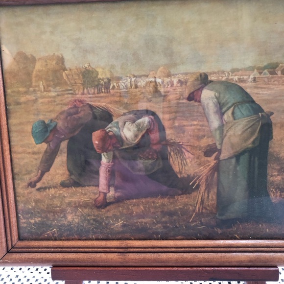 Famous Framed The Gleaners Peasant Women Gathering Grains of Wheat - Picture 2 of 7